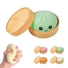 Load image into Gallery viewer, Steamed Bun Squishy Toy (Fun Squeeze Toy)