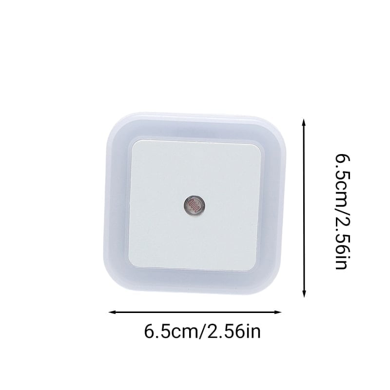 Square Light-Controlled Night Light