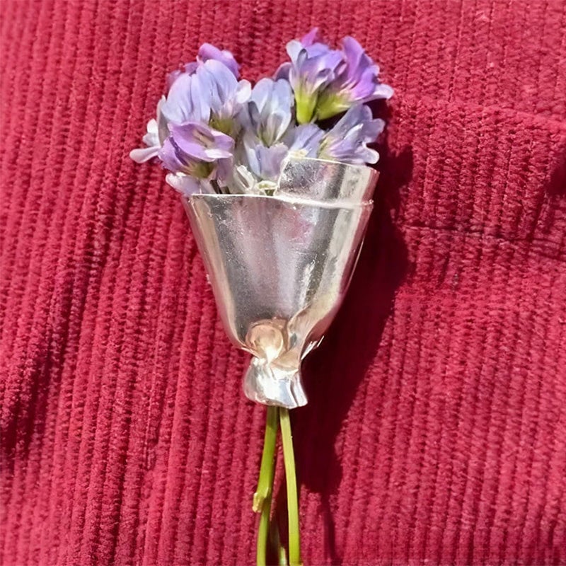 Wearable Flower Bouquet Clip Brooch
