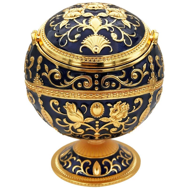 Vintage Portable Cigar Ashtray with Lid