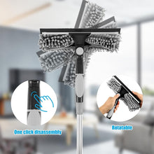 Load image into Gallery viewer, 425 cm 2 in 1 Retractable Window Cleaning Brush &amp; Scraper Set