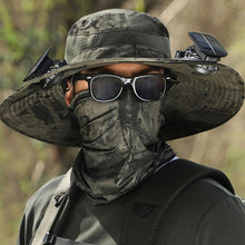 Load image into Gallery viewer, Solar Fan Outdoor Fishing Hat