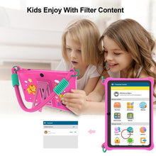Load image into Gallery viewer, 7-inch kids tablet with protective silicone case