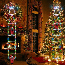 Load image into Gallery viewer, Christmas Ladder Decoration Lights With Santa Claus