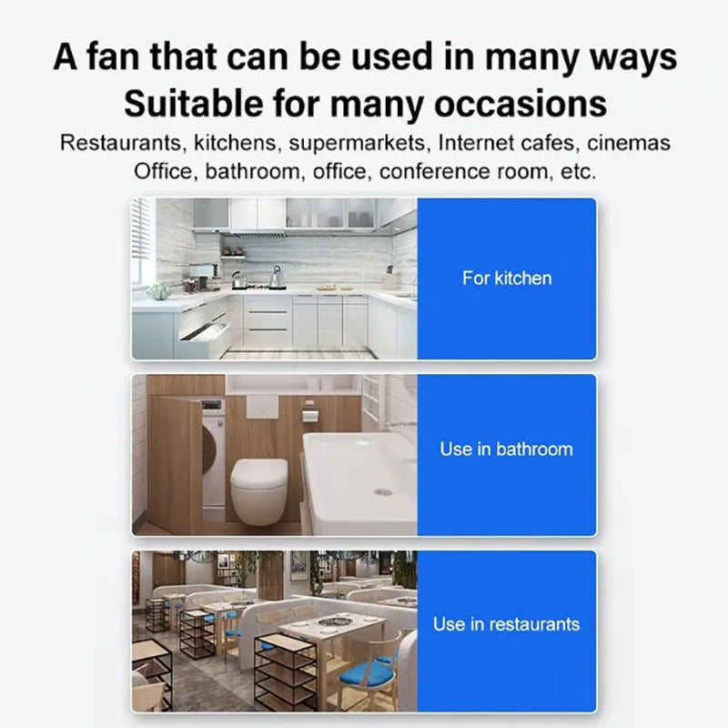 6 inches - Multifunctional Powerful Mute Exhaust Fan