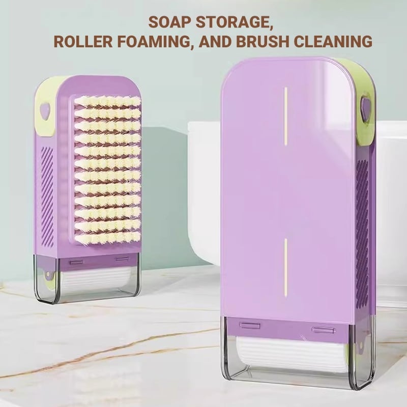 3-in-1 Multi-Functional Roller Soap Box & Laundry Brush