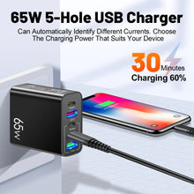 Load image into Gallery viewer, 【Sale】Multi Port Adaptor 65W Fast Charger - US Standard