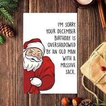 Load image into Gallery viewer, Cartoon Santa Claus Birthday Card