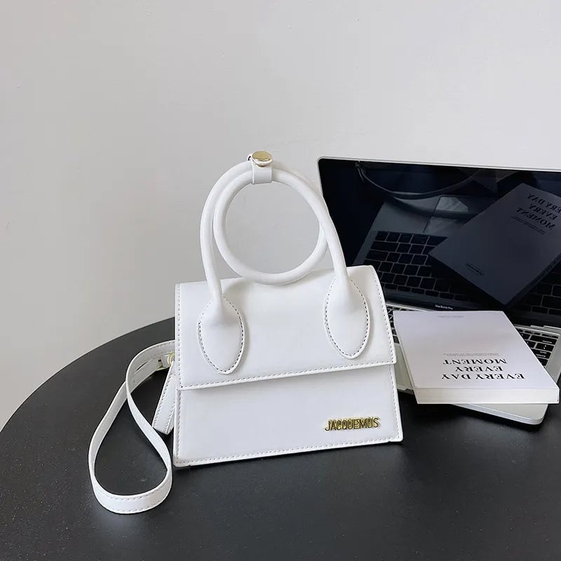 Solid Color Flap Square Bag