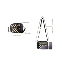 Load image into Gallery viewer, Women's Fashionable Colorblock Plaid Pattern Crossbody Bag