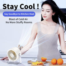 Load image into Gallery viewer, Battery Powered Quiet Desk Fan - Adjustable Head