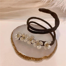 Load image into Gallery viewer, Flower Pearl Hairpin Bun Maker Twist Headband Lazy Hair Accessory