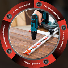 Load image into Gallery viewer, Accurate Hole Position Marker - 4 in 1 Drilling Positioning Ruler