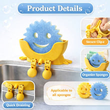 Load image into Gallery viewer, Cute Smiling Sponge Holder With Drainage