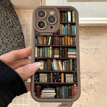 Load image into Gallery viewer, Cartoon Bookshelf Pattern TPU Phone Case
