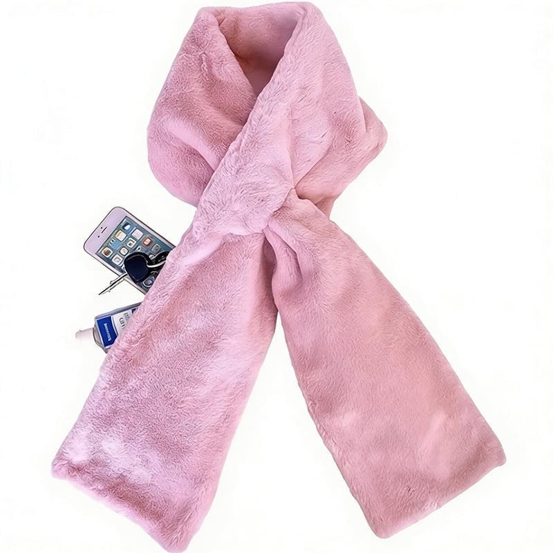 Hidden Zipper Pocket Scarf