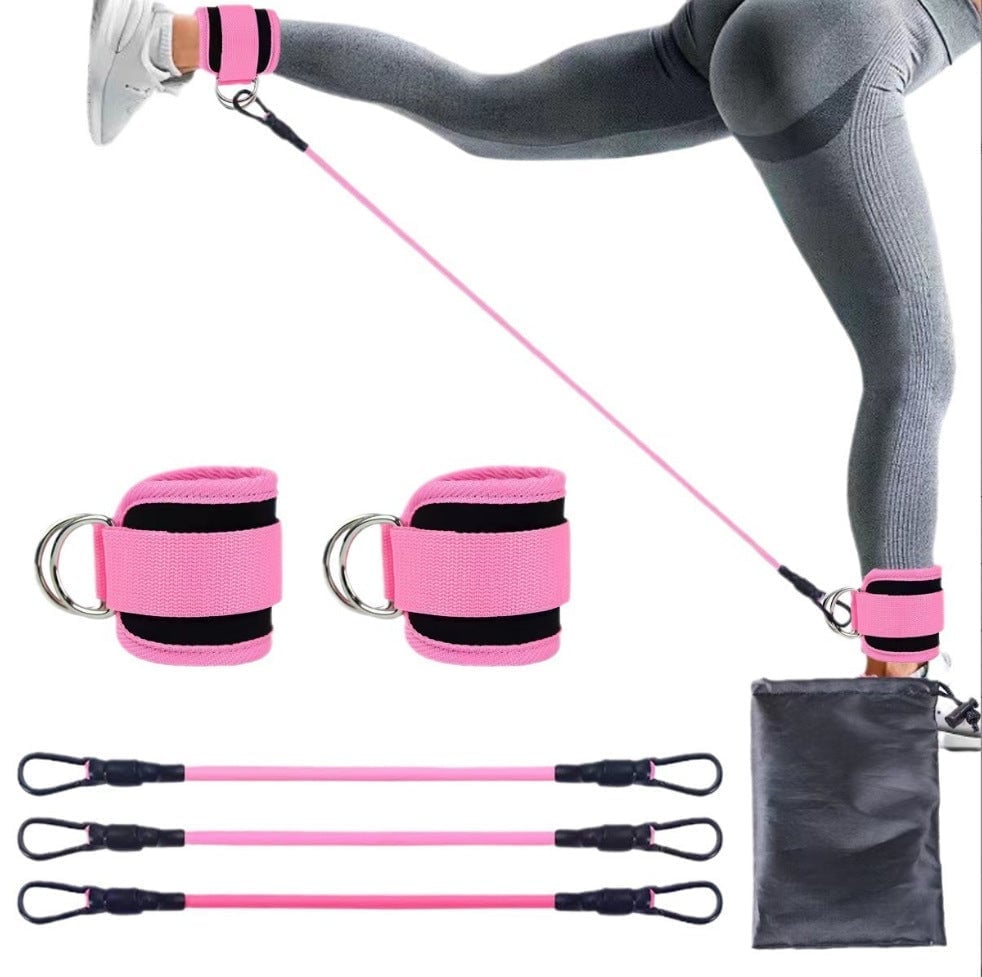 Ankle Resistance Band Set for Leg and Hip Training