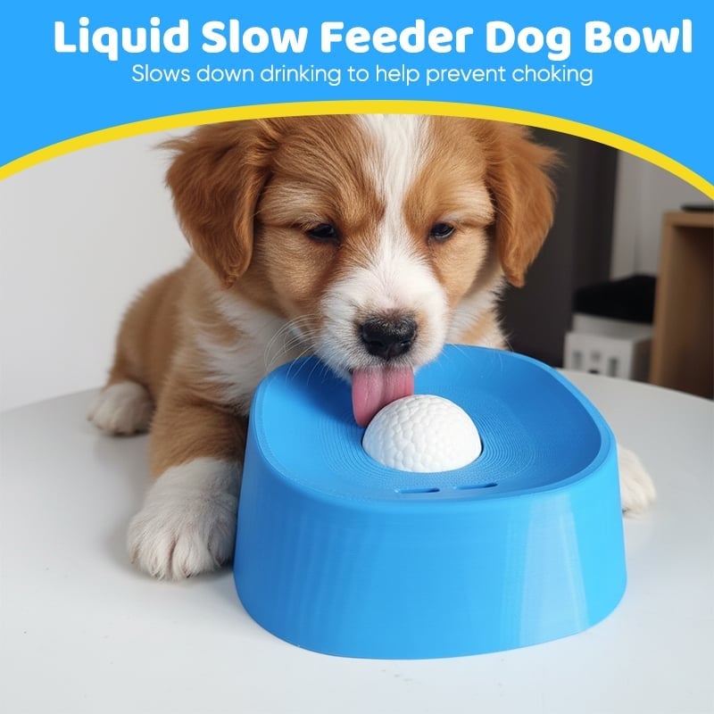 Slow-Feed Liquid Dog Bowls