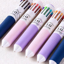 Load image into Gallery viewer, 6-Pack Multicolor Pens – 10-in-1 Colored Ballpoint Pen Set