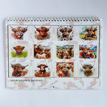 Load image into Gallery viewer, Highland Cow Calendar 2026