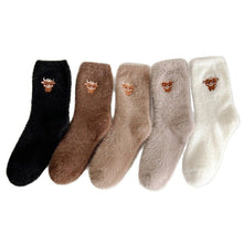 Load image into Gallery viewer, Cute Cow Slipper Socks