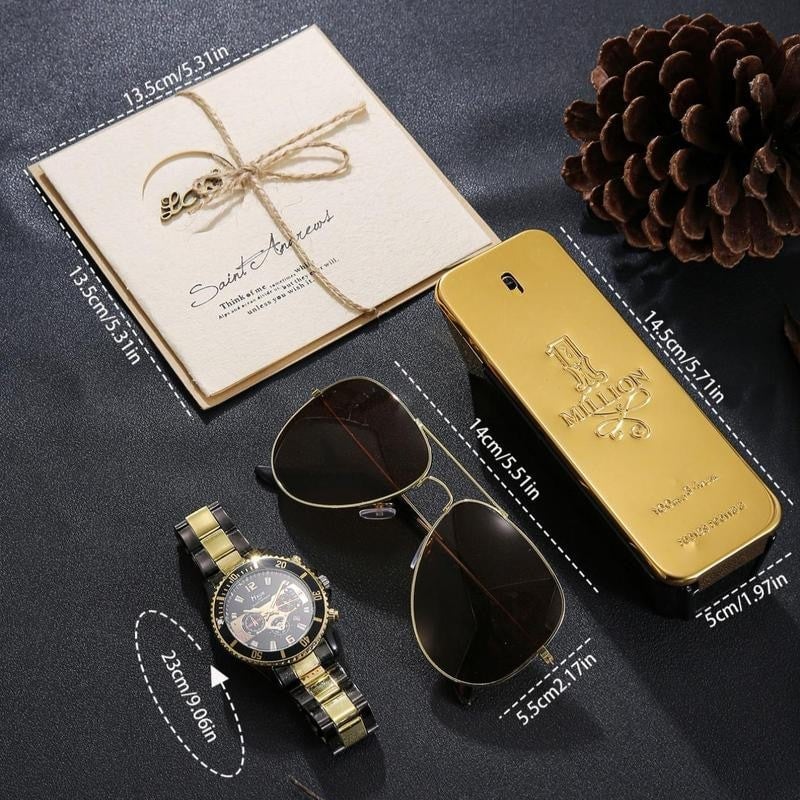 Men’s Watch, Glasses & Perfume Gift Set