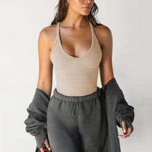 Load image into Gallery viewer, Women's Solid Backless Racerback Tank Top