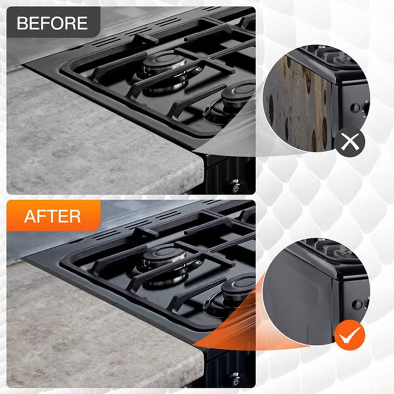 Retractable Stainless Steel Stove Gap Covers 1 Pack(2pcs)