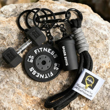 Load image into Gallery viewer, Creative Mini Gym Barbell Plate Keychain