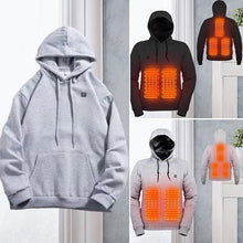 Load image into Gallery viewer, USB power heated hooded sweatshirt