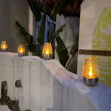 Load image into Gallery viewer, Solar LED Candle Goblet Light for Outdoor Waterproof Use