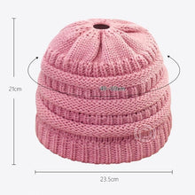 Load image into Gallery viewer, Soft Knit Ponytail Cap