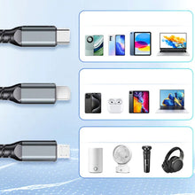 Load image into Gallery viewer, Three-in-One Braided Data Cable
