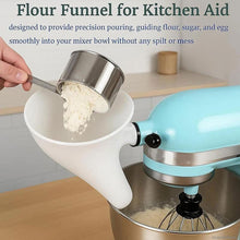 Load image into Gallery viewer, Flour Funnel for Kitchen Aid Stand Mixer