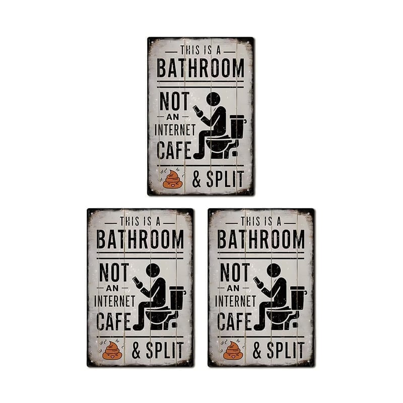 Creative Bathroom Door Sign