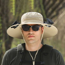 Load image into Gallery viewer, Solar Fan Outdoor Fishing Hat