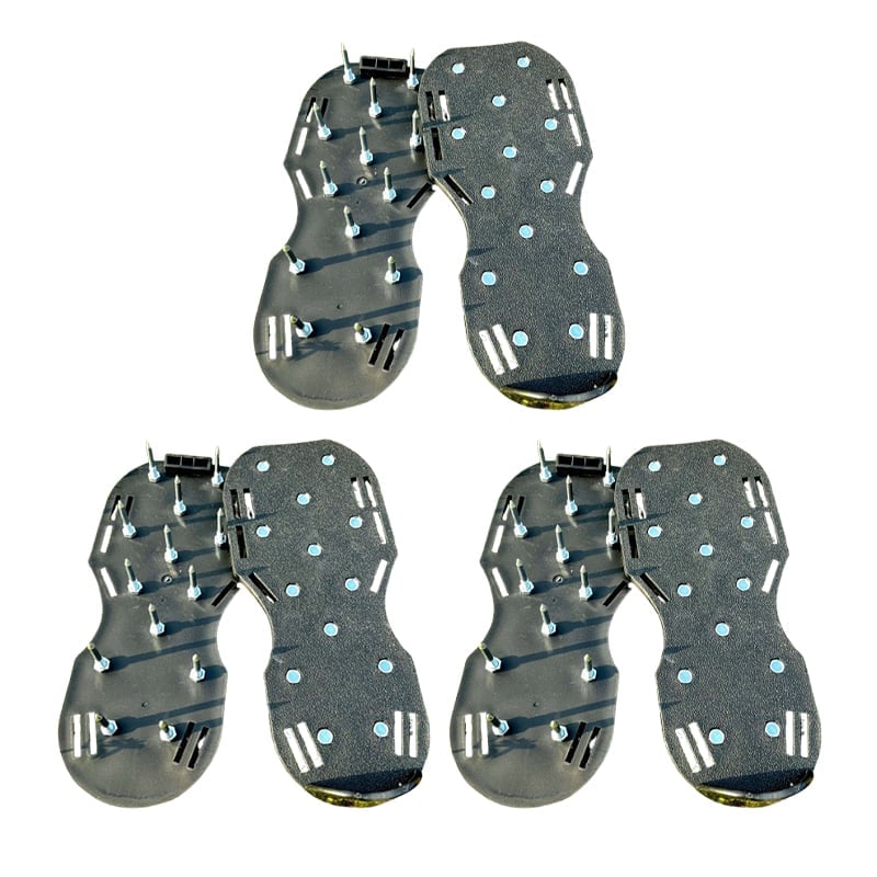Adjustable Lawn Aerator Shoes with Heavy-Duty Spikes for Easy Turf Aeration