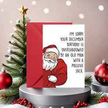 Load image into Gallery viewer, Cartoon Santa Claus Birthday Card