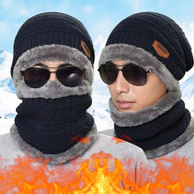 Load image into Gallery viewer, Men's and Women's Unisex Hat Neck Scarf Gloves 3 Piece Set