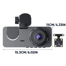 Load image into Gallery viewer, HD triple-lens driving recorder