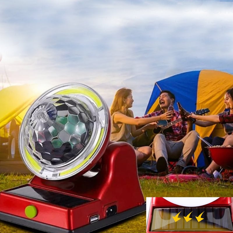 Solar Charging Colorful Magic Ball RGB Atmosphere Light