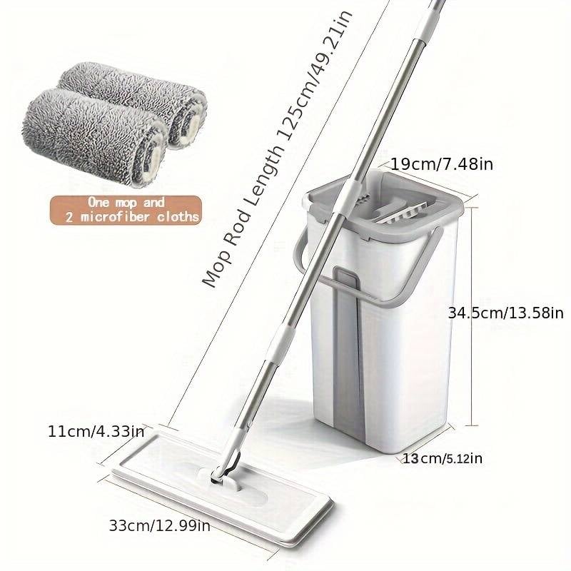 Mop and bucket set with wringer