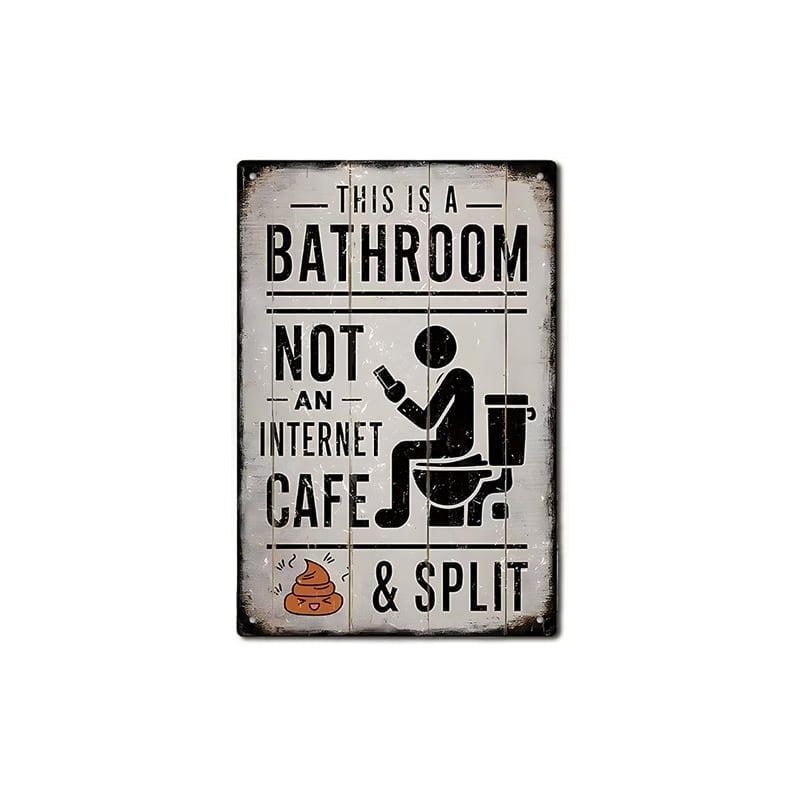 Creative Bathroom Door Sign