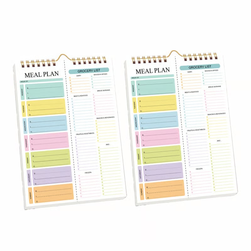 Weekly Meal Planner Notebook