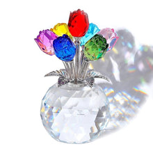 Load image into Gallery viewer, 7-Color Crystal Rose Floral Keepsake