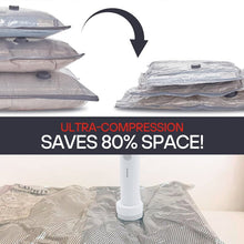 Load image into Gallery viewer, Cordless Travel Vacuum Bag Set (Rechargeable Pump + 15 Bags)