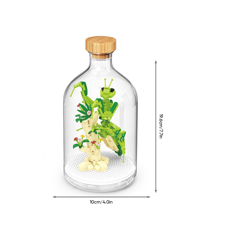 Insect Collection Building Blocks with Glass Display Bottle