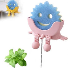 Load image into Gallery viewer, Cute Smiling Sponge Holder With Drainage