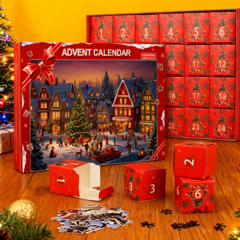 Christmas Countdown Puzzle Surprise Box Toy