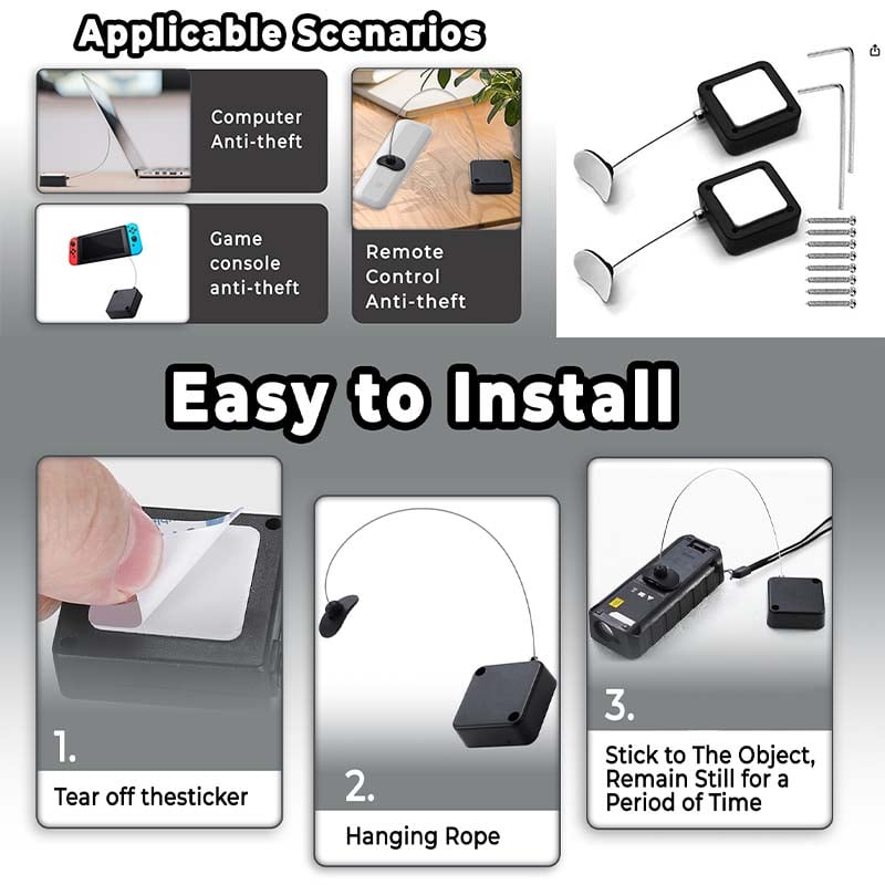 Anti-Theft Retractable Tether Box